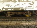クヤ208-2の前位側台車(PQ輪軸)、豊田にて