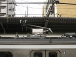 モヤ209-4のパンタグラフ、豊田にて